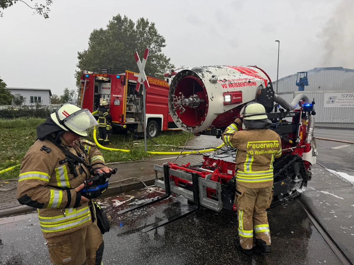 Feuerwehr Weißenthurm unterstützt bei Großbrand